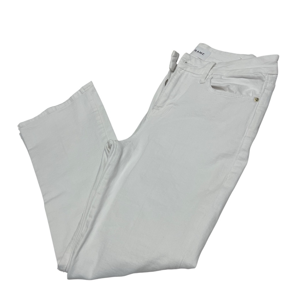 Frame Denim Women’s White Boot Cut Jeans